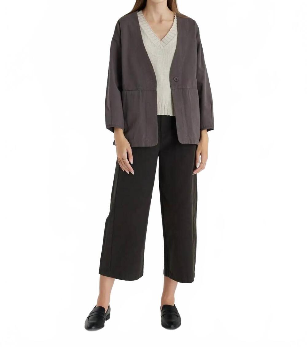 NEW MOD REF simple pear jacket in grey